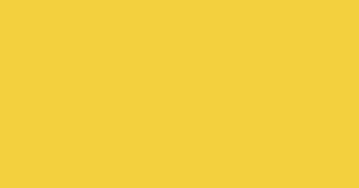 Pantone® 129 C color swatch, approximately #F3D03E