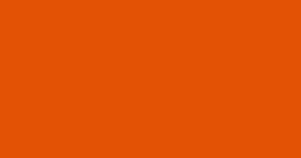 Pantone® 166 C color swatch, approximately #E35205