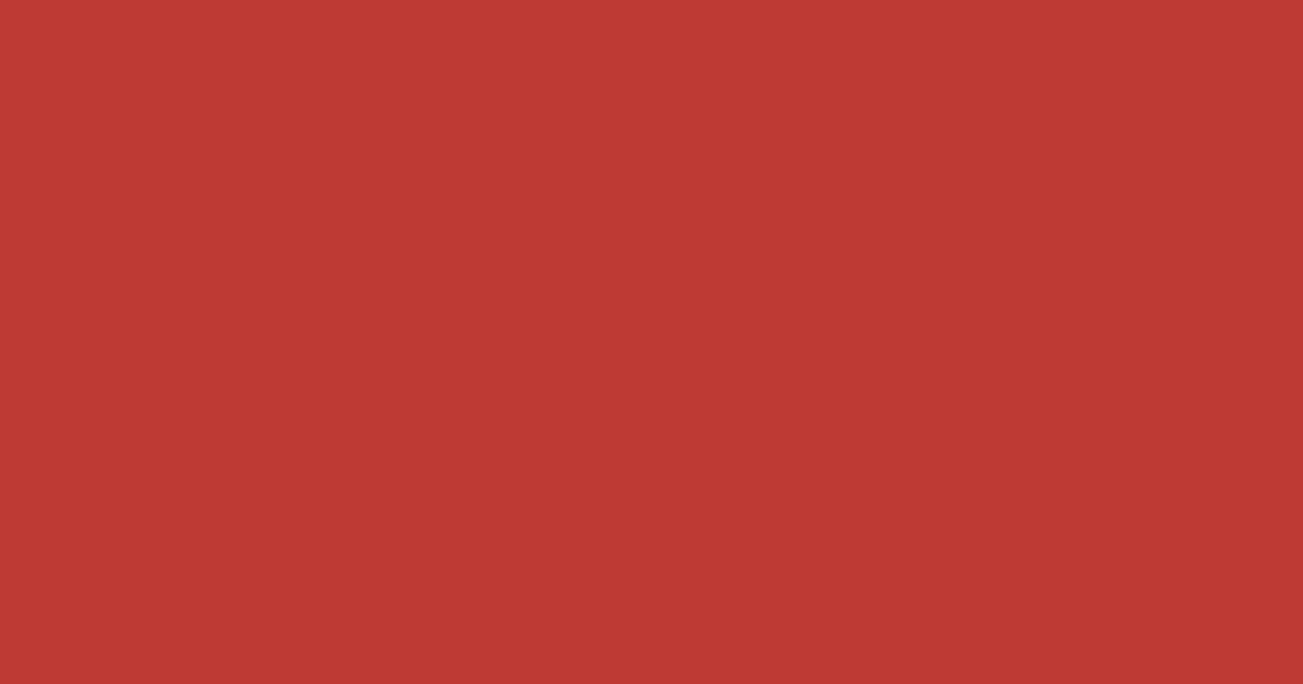 Pantone® 180 C color swatch, approximately #BE3A34