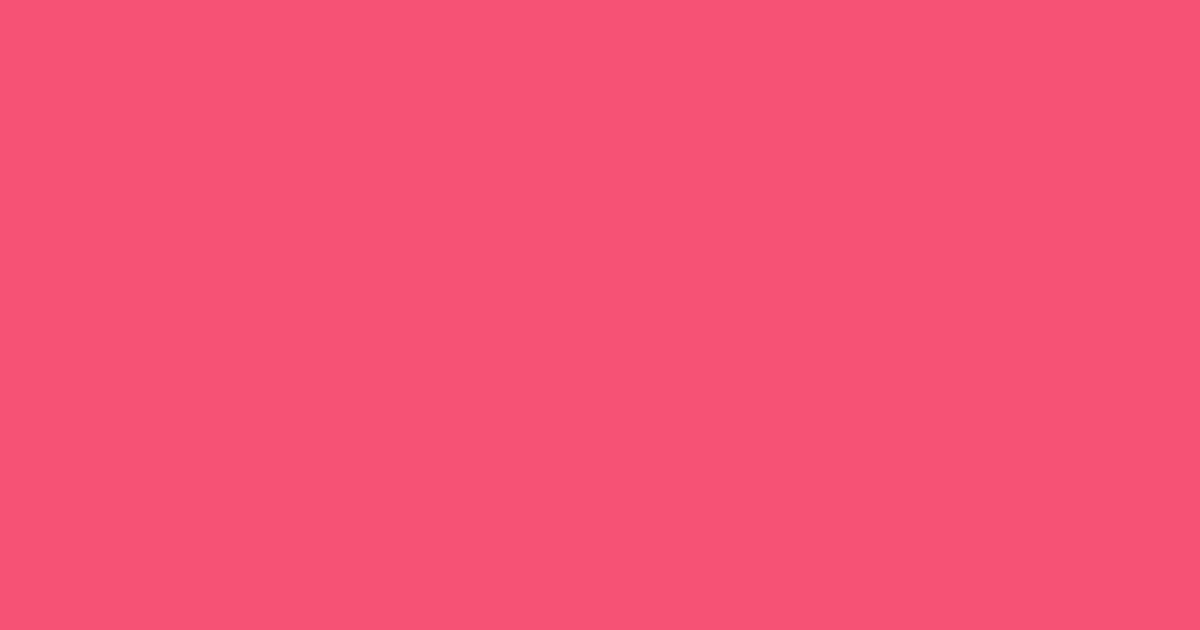 Pantone® 184 C color swatch, approximately #F65275