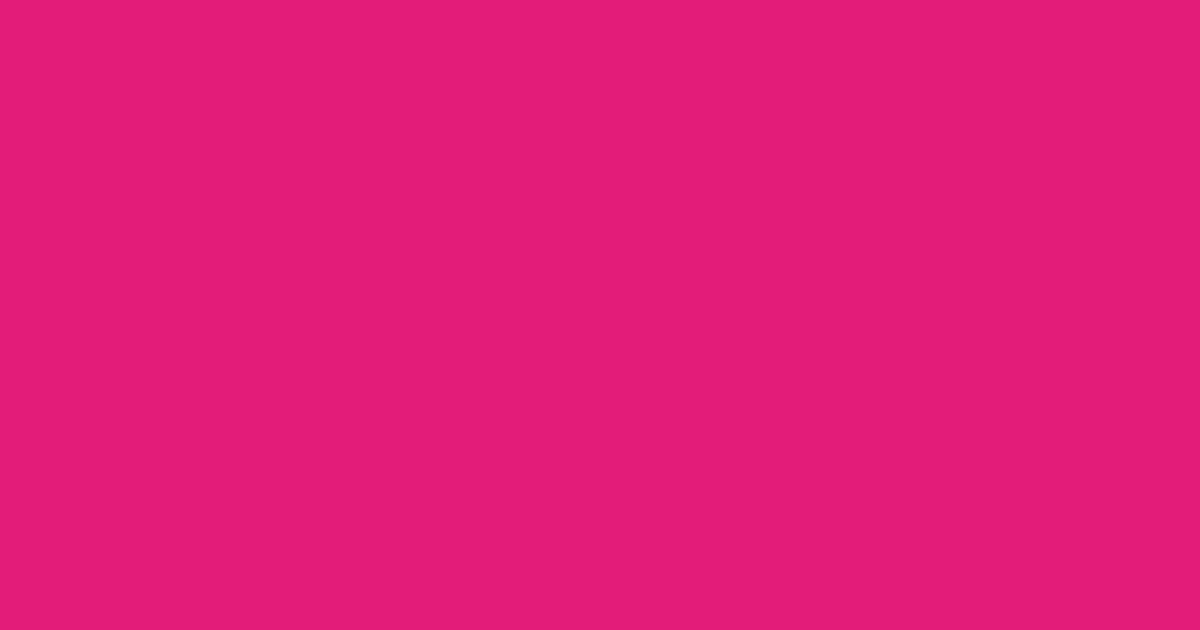 Pantone® 213 C color swatch, approximately #E31C79
