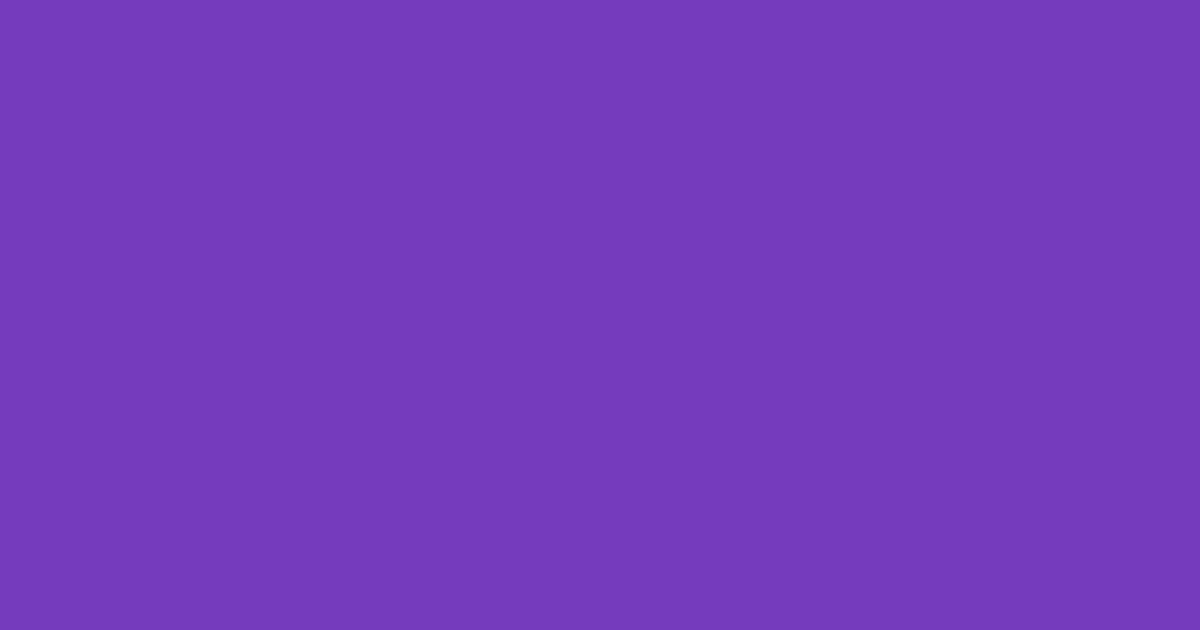 Pantone® 266 C color swatch, approximately #753BBD
