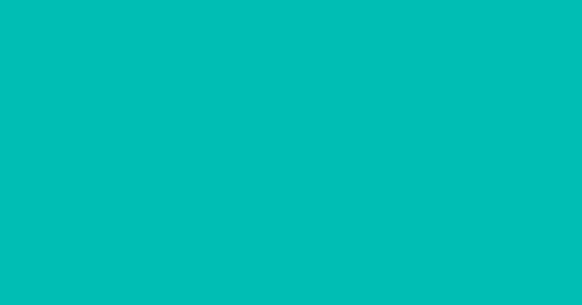 Pantone® 3262 C color swatch, approximately #00BFB3