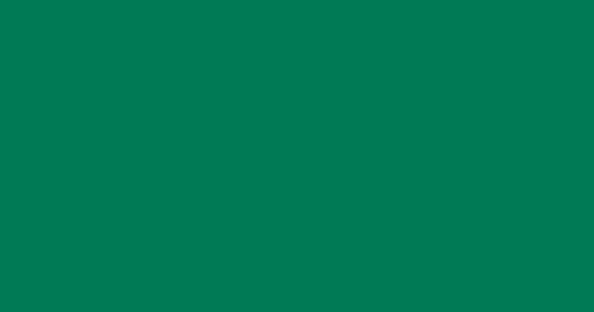 Pantone® 341 C color swatch, approximately #007A53