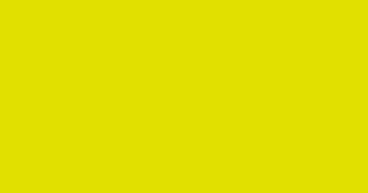 Pantone® 396 C color swatch, approximately #E1E000