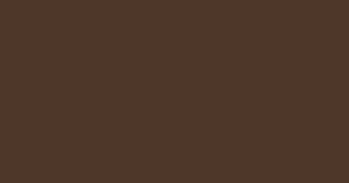 Pantone® 476 C color swatch, approximately #4E3629
