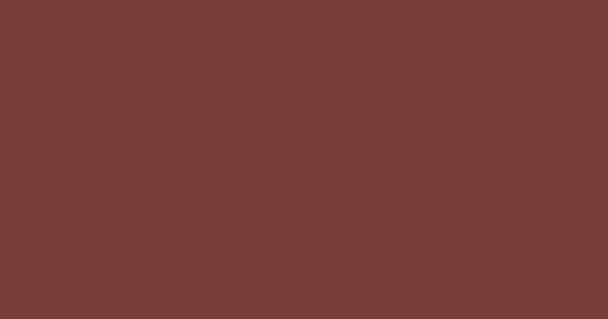 Pantone® 499 C color swatch, approximately #7A3E3A