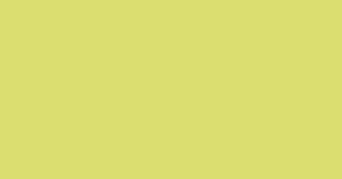 Pantone® 585 C color swatch, approximately #DBDE70