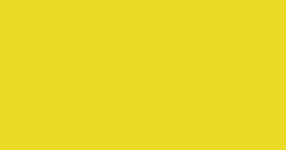 Pantone® 604 C color swatch, approximately #EADA24