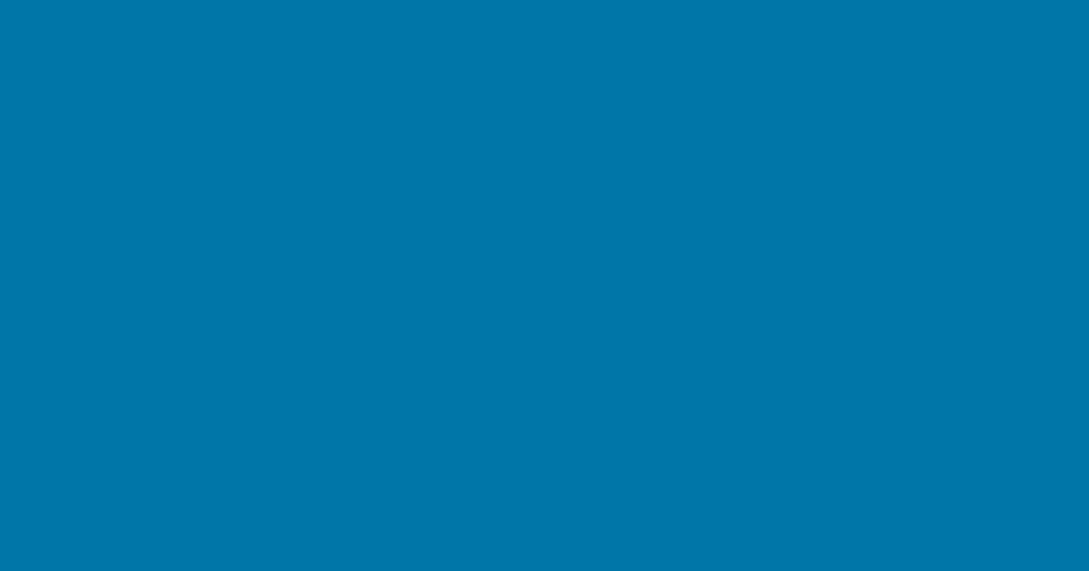 Pantone® 7690 C color swatch, approximately #0076A8