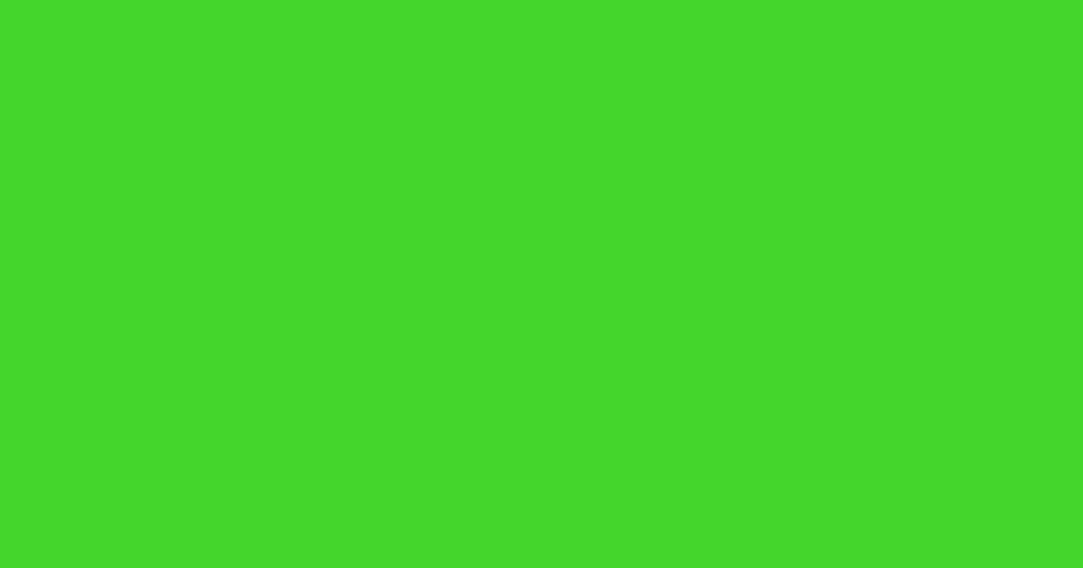 Pantone® 802 C color swatch, approximately #44D62C