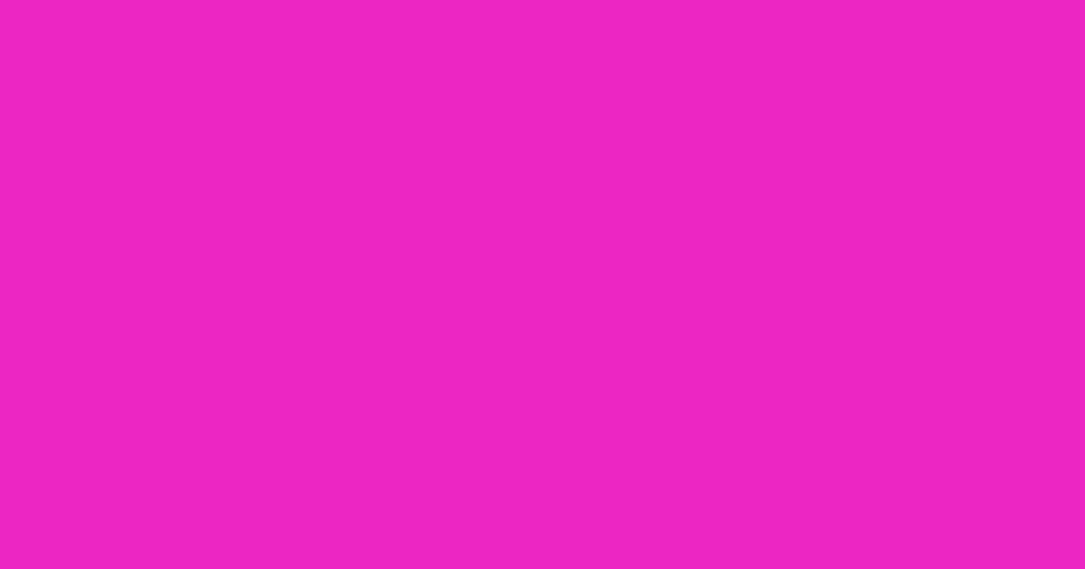 Pantone® 807 C color swatch, approximately #EA27C2