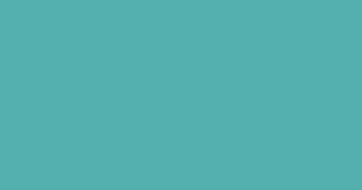 Pantone® 15-5217 Blue Turquoise color swatch, approximately #53B0AE
