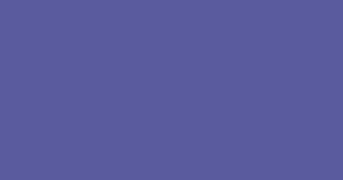 Pantone® 18-3943 Blue Iris color swatch, approximately #5A5B9F