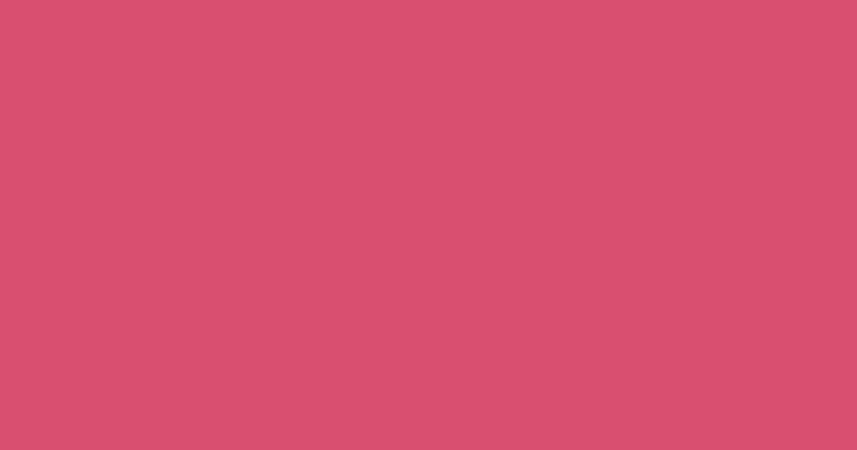 Pantone® 18-2120 Honeysuckle color swatch, approximately #D94F70
