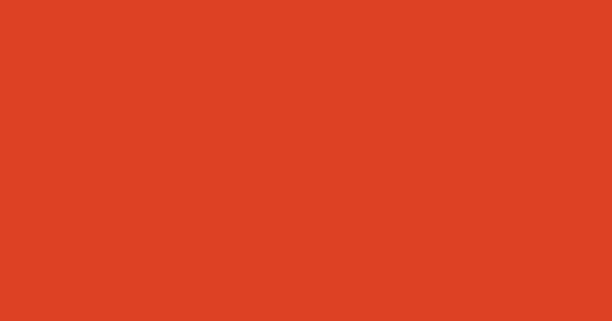Pantone® 17-1463 Tangerine Tango color swatch, approximately #DD4124