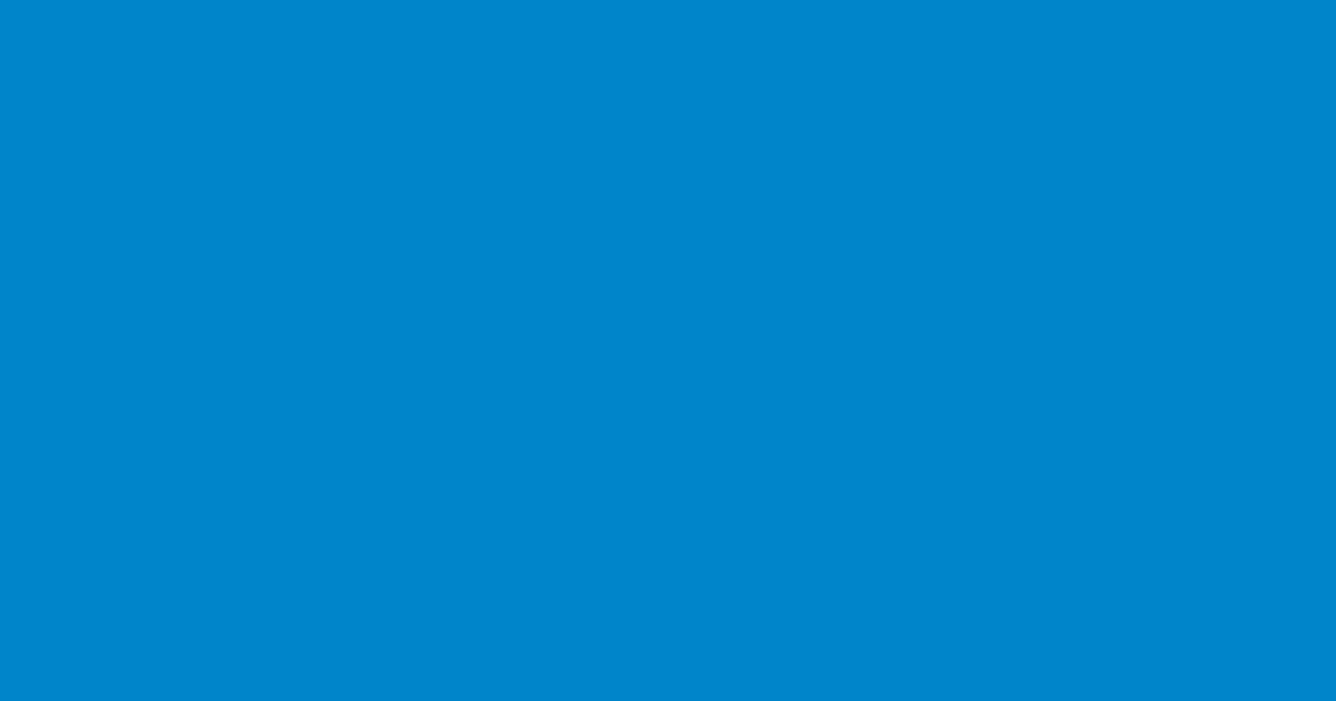 Pantone® Process Blue C color swatch, approximately #0085CA
